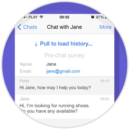 Chat history
