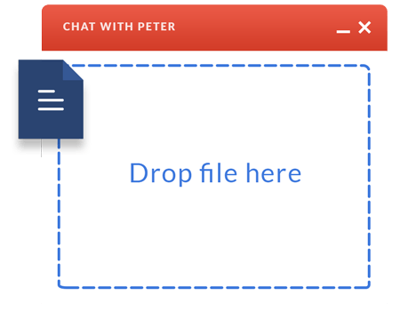 File sharing in live chat File sharing in LiveChat