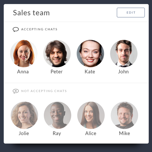 Feature list: Team management - Agent account management