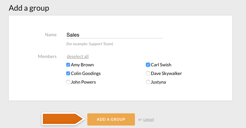 Adding agents to a group Adding agents to a group