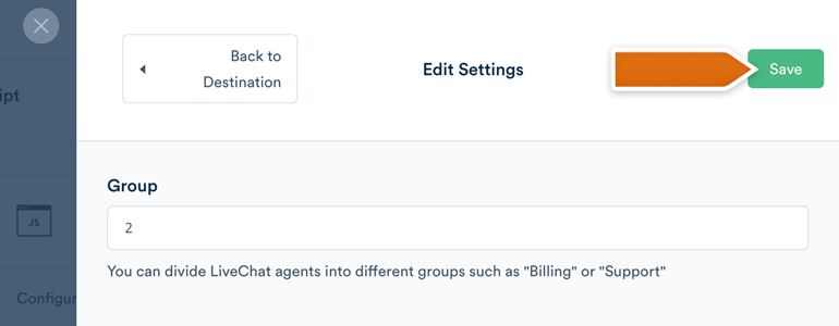 Specify the group ID in Segment Specify the group ID in Segment