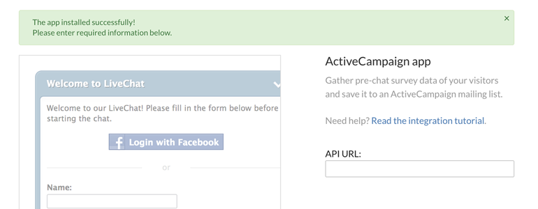 ActiveCampaign App screen ActiveCampaign App screen