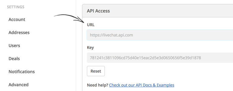 Copy your URL and API Key Copy your URL and API Key