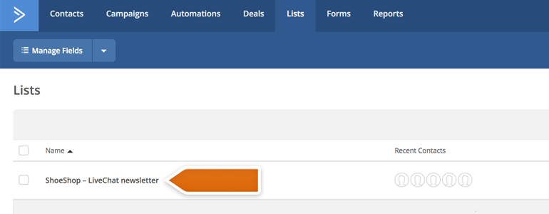 Choose a list to which you want to assign new emails Choose a list to which you want to assign new emails