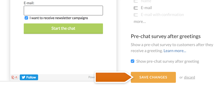 Click on Save Changes to confirm Click on Save Changes to confirm
