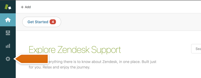 Go to Settings of your Zendesk Go to Settings of your Zendesk