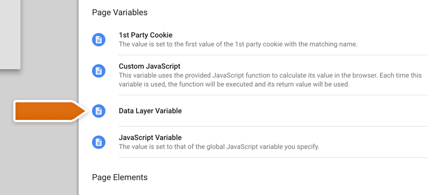 Choosing Data Layer Variable