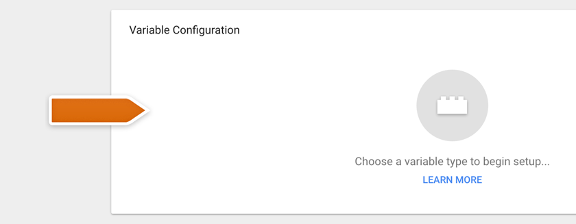 Clicking on Variable Configuration