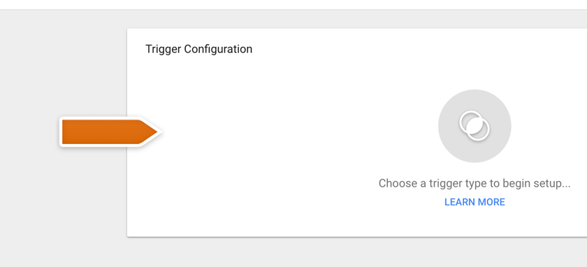 Clicking on Trigger Configuration