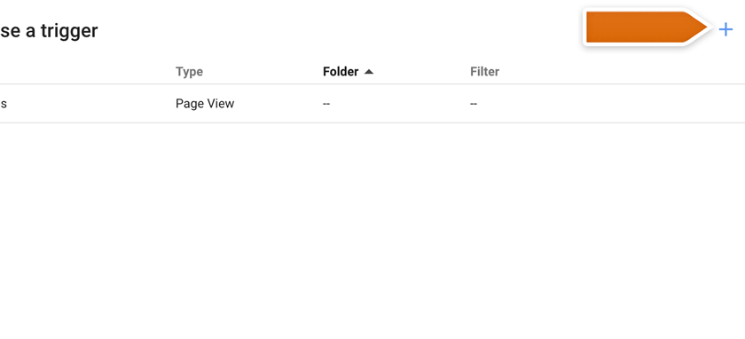 Clicking on a + button