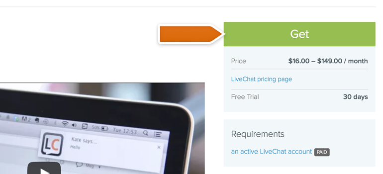 Getting the LiveChat app Getting the LiveChat app