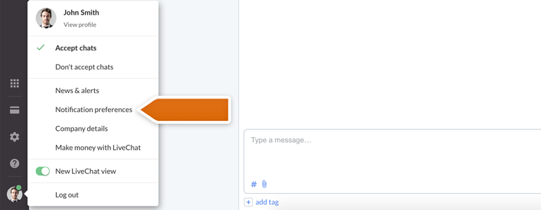 Accessing notifications panel Accessing notifications panel