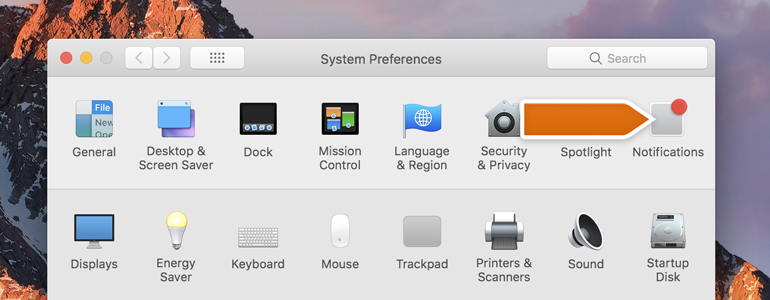 Accessing the Notification Center Accessing the Notification Center