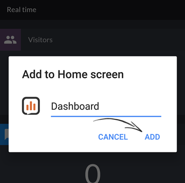 Tap on Add to confirm Tap on Add to confirm