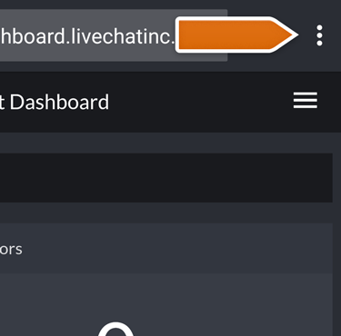 Enter Chrome Context menu to add Dashboard to your home screen Enter Chrome Context menu to add Dashboard to your home screen