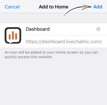 Tap on Add to confirm Tap on Add to confirm