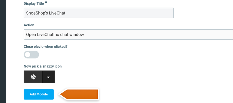 Add LiveChat module to Elevio Add LiveChat module to Elevio