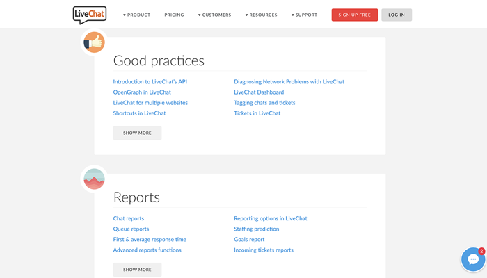 LiveChat knowledge base as an example of self-service LiveChat knowledge base as an example of self-service