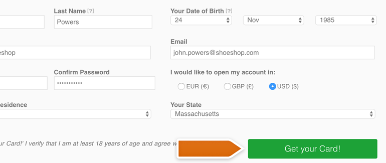 Click on Get your Card to confirm your registration Click on Get your Card to confirm your registration