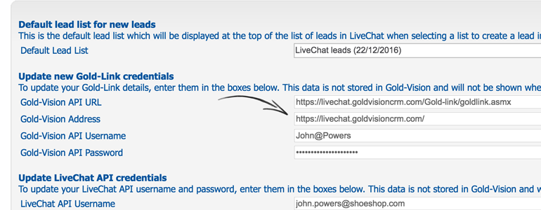 Enter your Gold-Vision information Enter your Gold-Vision information