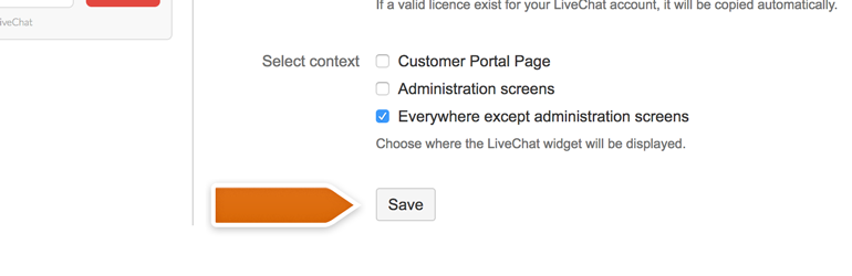 Click on Save to finalize the configuration Click on Save to finalize the configuration