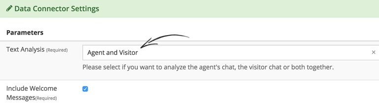 Select which LiveChat data to analyze Select which LiveChat data to analyze