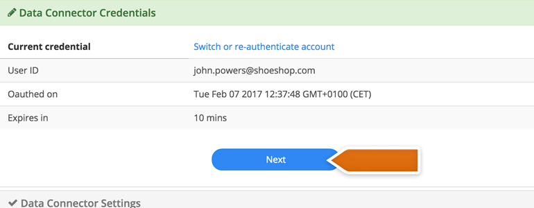 Confirm your LiveChat email and click on Next to proceed Confirm your LiveChat email and click on Next to proceed