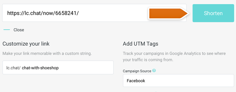 Click on Shorten button to prepare your link with custom UTMs! Click on Shorten button to prepare your link with custom UTMs!