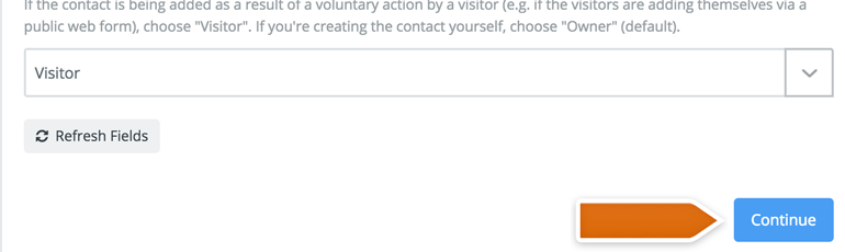 Set up Constant Contact and click on Continue Set up Constant Contact and click on Continue
