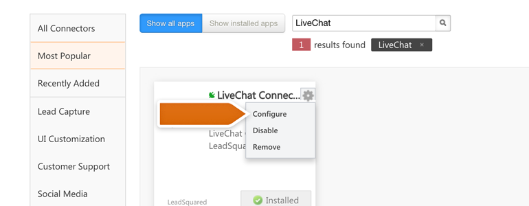 Configure your new LiveChat Connector Configure your new LiveChat Connector