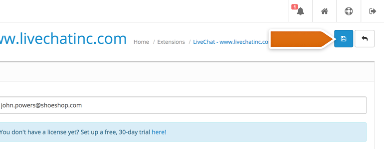 Click on Save button to finalize the process Click on Save button to finalize the process