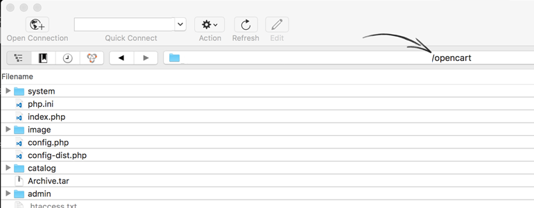 Upload LiveChat plugin into your OpenCart's installation directory Upload LiveChat plugin into your OpenCart's installation directory