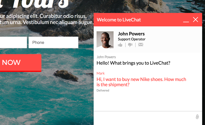 LiveChat for Wishpond landing page LiveChat for Wishpond landing page
