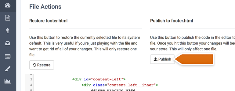 Publish changes to the footer Publish changes to the footer