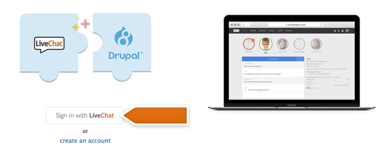 Click on Sign in with LiveChat Click on Sign in with LiveChat