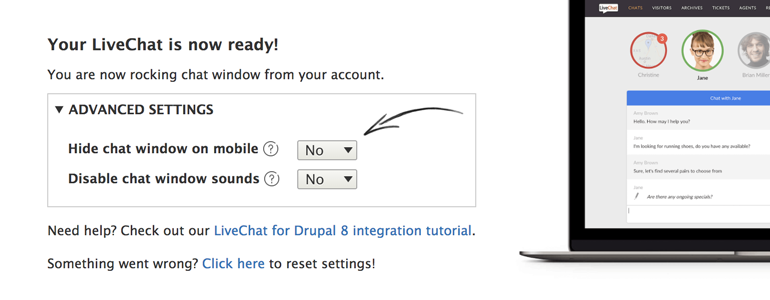 Configure your LiveChat plugin Configure your LiveChat plugin