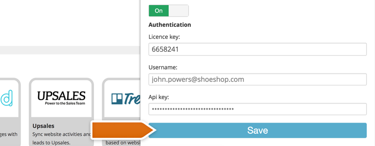 Provide your LiveChat data and click on save to proceed Provide your LiveChat data and click on save to proceed