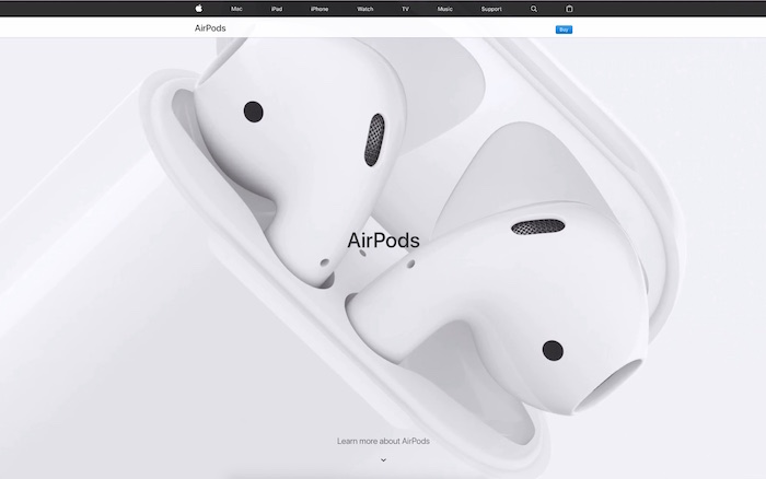 airpods-web-page-screen airpods web page screen