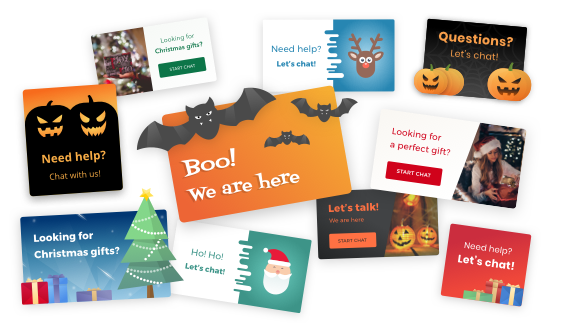 Holiday eye-catchers in LiveChat Holiday eye-catchers in LiveChat