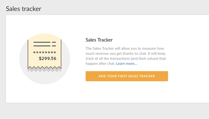 Creating a LiveChat Sales Tracker Creating a LiveChat Sales Tracker